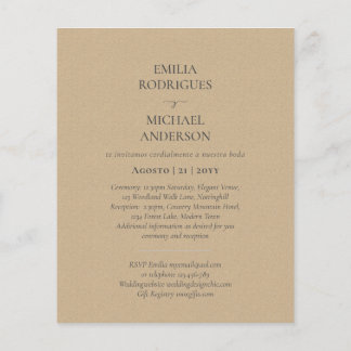 Nuestra Boda Modern Typography MANY COLORS INVITE Flyer