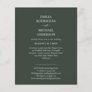 Nuestra Boda Modern Typography MANY COLORS INVITE Flyer