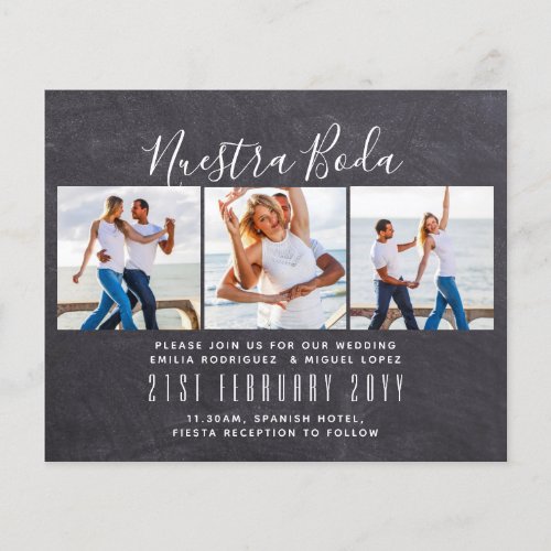 Nuestra Boda Photo Collage Wedding INVITE