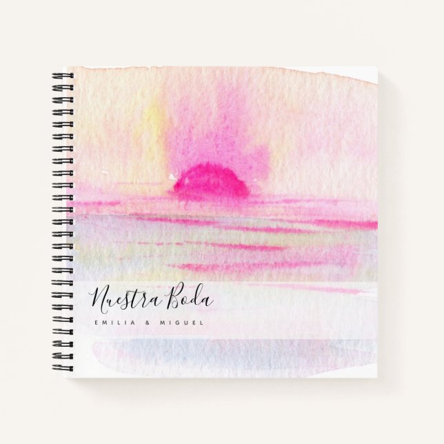 NUESTRA BODA Planificación o libro de visitas Notebook (Front)