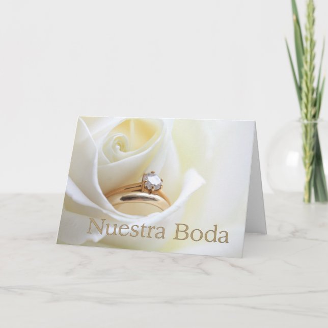 Nuestra Boda - Spanish  wedding invitation (Front)