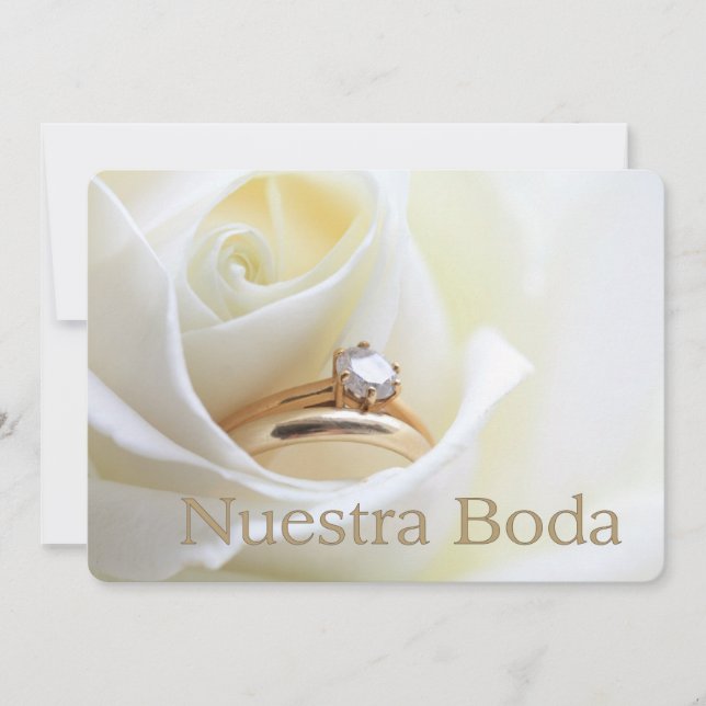 Nuestra Boda - Spanish  wedding invitation (Front)