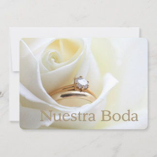 Nuestra Boda - Spanish  wedding invitation