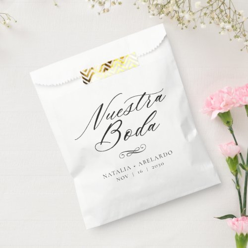 Nuestra Boda Treat Bags