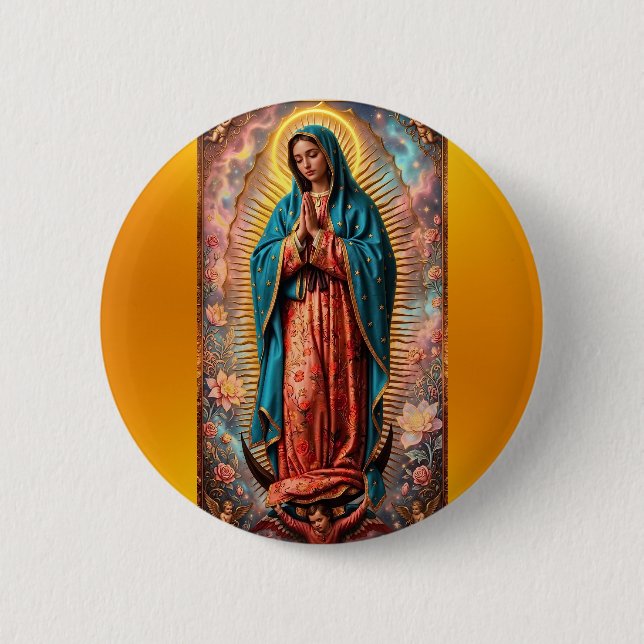 Nuestra Señora de Guadalupe Button (Front)