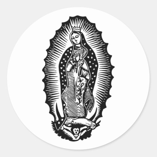 Nuestra Seora de Guadalupe Classic Round Sticker