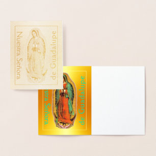 Nuestra Señora de Guadalupe Gold Foil Card