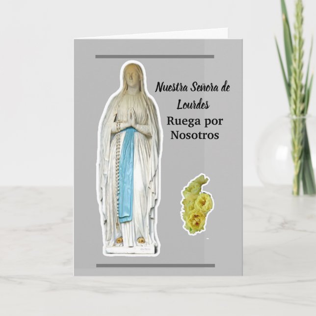 Nuestra Señora de Lourdes Card (Front)