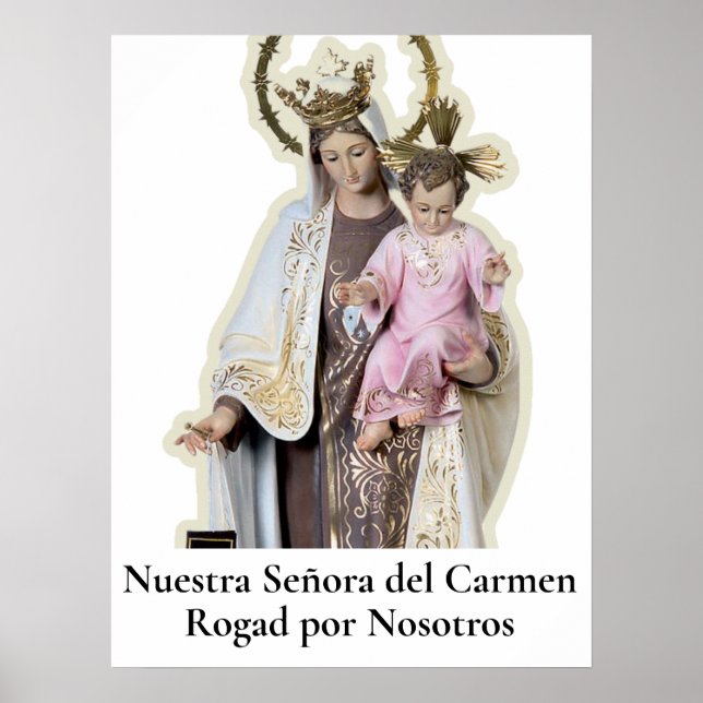 NUESTRA SEÑORA DEL CARMEN Card Poster (Front)