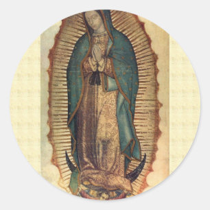 Nuestra Señora Our Lady Virgin of Guadalupe Classic Round Sticker