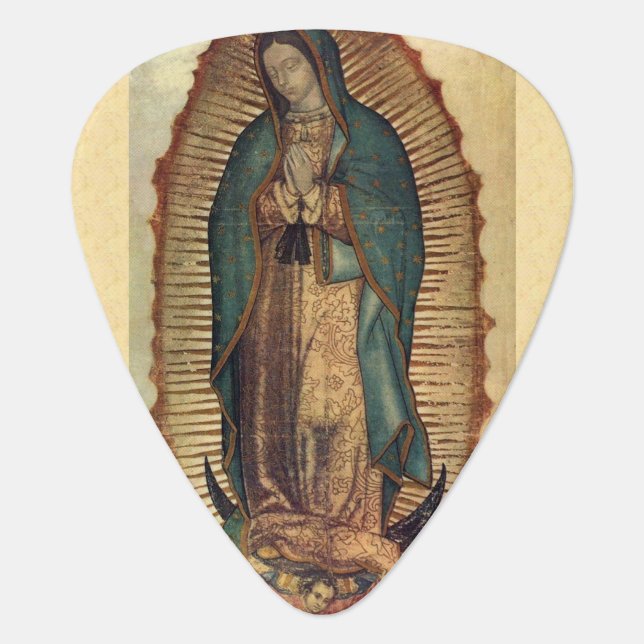 Nuestra Señora Our Lady Virgin of Guadalupe Guitar Pick (Front)