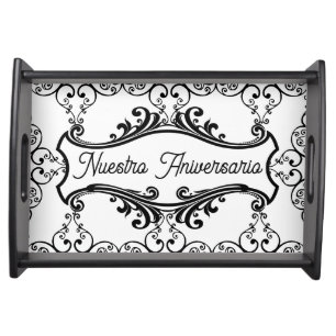 Nuestro Aniversario Serving Tray