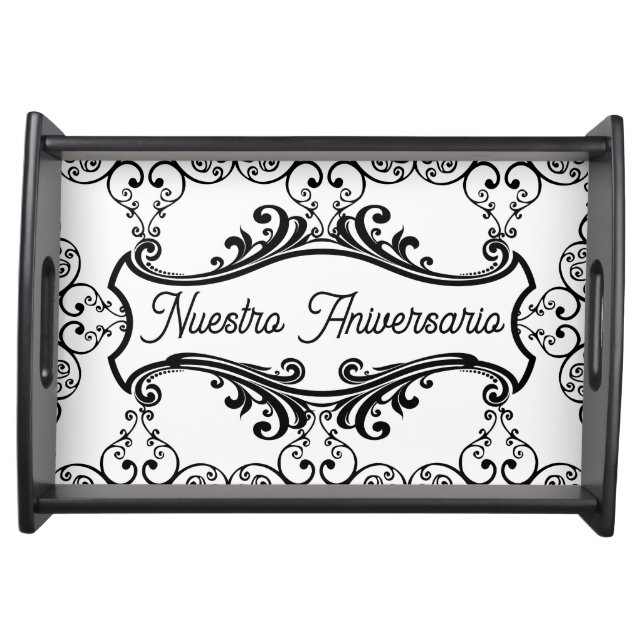 Nuestro Aniversario Serving Tray (Front)