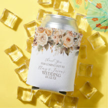 Nuetral Beige Floral Botanical Wedding Brown