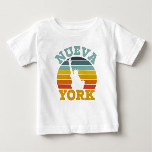 Nueva York Retro Vintage Sunset Latino Hispanic T- Baby T-Shirt
