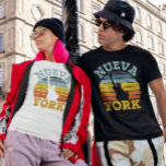 Nueva York Retro Vintage Sunset Latino Hispanic T-shirt at Zazzle