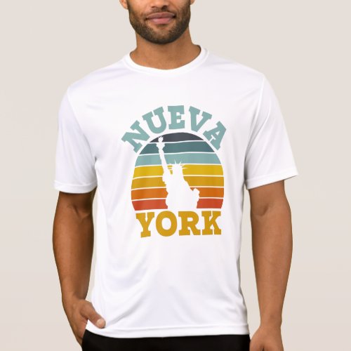 Nueva York Retro Vintage Sunset Latino Hispanic T_ T_Shirt