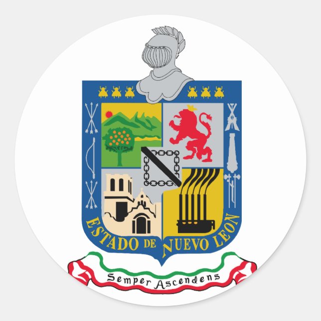 Nuevo Leon, Mexico Classic Round Sticker (Front)