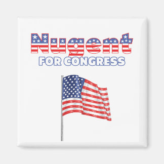 Nugent for Congress Patriotic American Flag Design Magnet