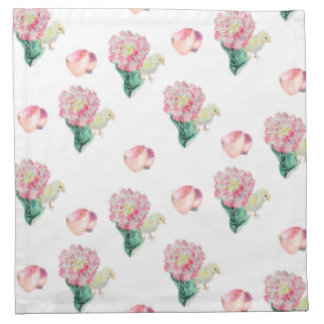 Nugget Baby Easter Chick and Tulip Cloth Napkin