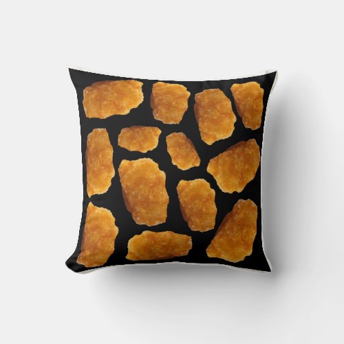 Nugget chicken pattern  throw pillow