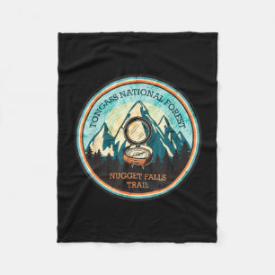 Nugget falls trail in alaska  fleece blanket