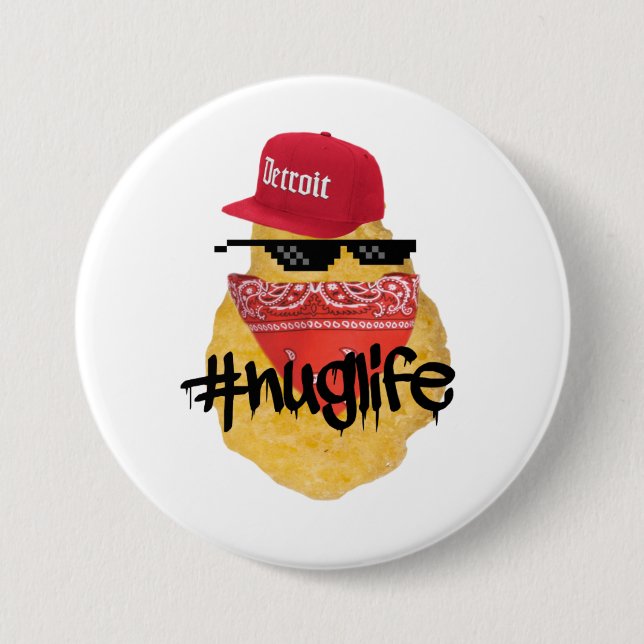 Nugget Life Pinback Button (Front)