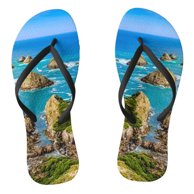 Nugget Point islets, New Zealand Flip Flops (Footbed)