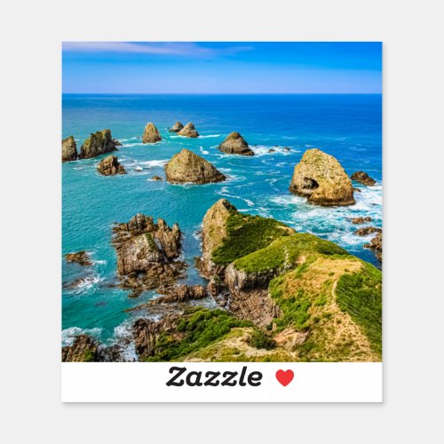 Nugget Point islets New Zealand Sticker
