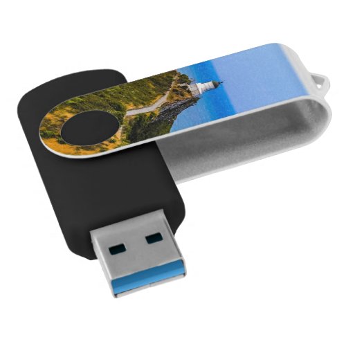 Nugget Point lighthouse New Zealand Flash Drive