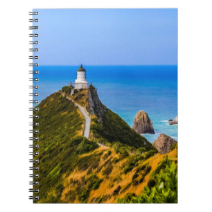 Nugget Point lighthouse, New Zealand Notebook