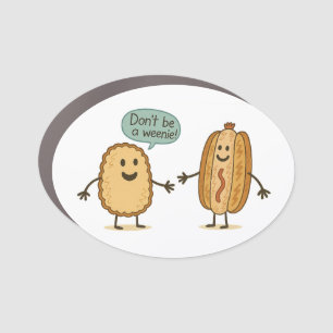 Nugget & Weenie Car Magnet
