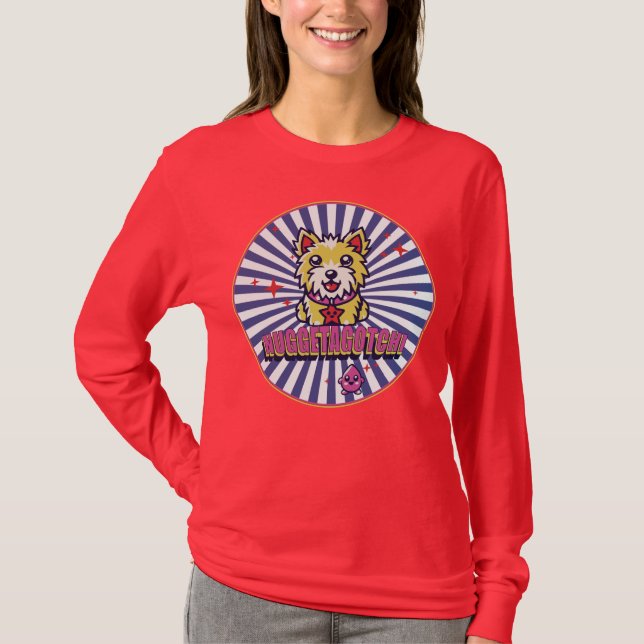 Nuggetagotchi Dog Long Sleeve Tee (Front)