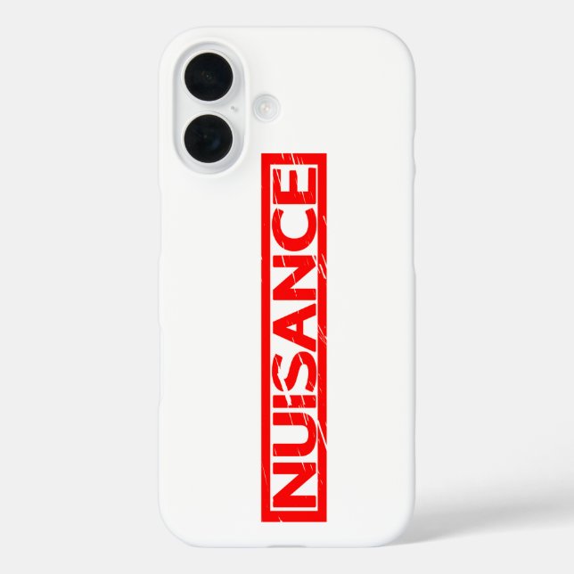 Nuisance Stamp Case-Mate iPhone Case (Back)