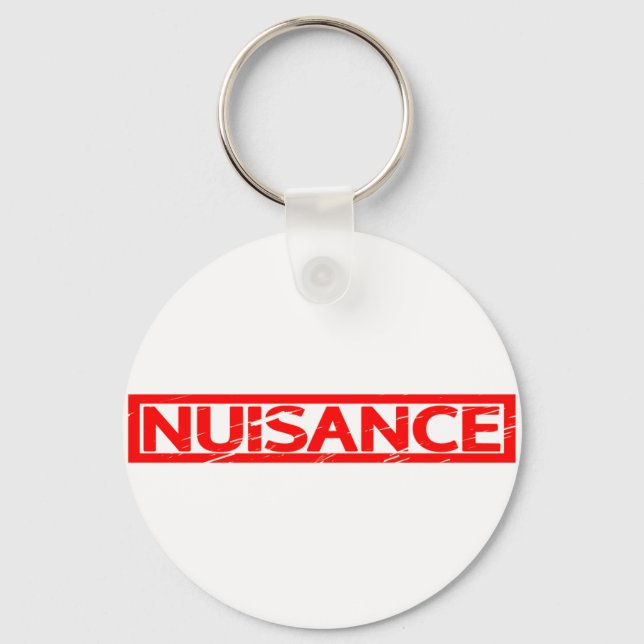 Nuisance Stamp Keychain (Front)