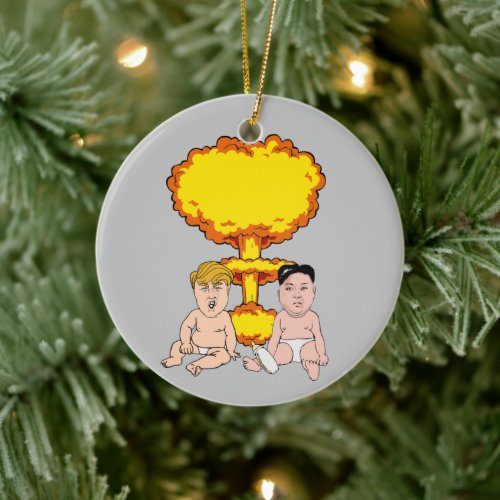 Nuke Babies Anti Trump Ceramic Ornament