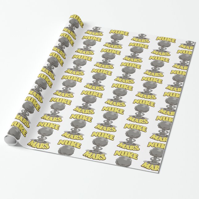 Nuke Mars Wrapping Paper (Unrolled)