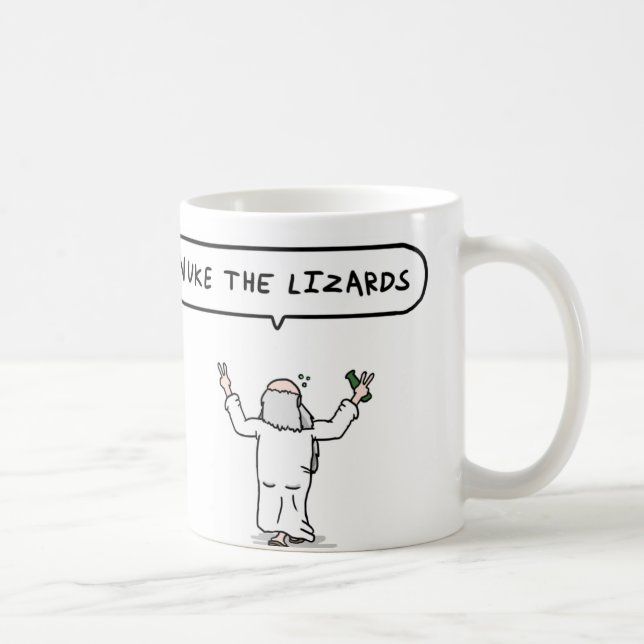 NUKE THE LIZARDS Coffee Mug (Right)