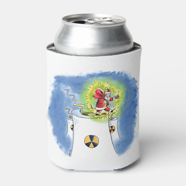 Nuked Santa Claus can cooler (Can Front)