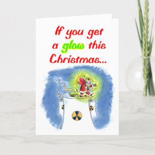 Nuked Santa Claus greeting card