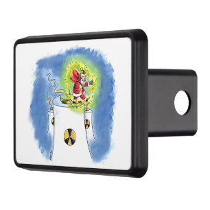 Nuked Santa Claus hitch cover receiver