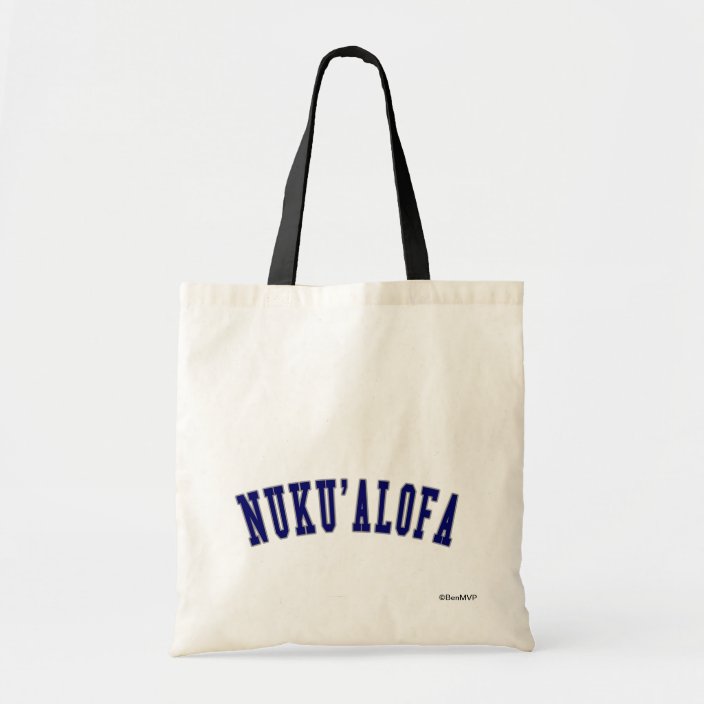 Nuku'alofa Canvas Bag