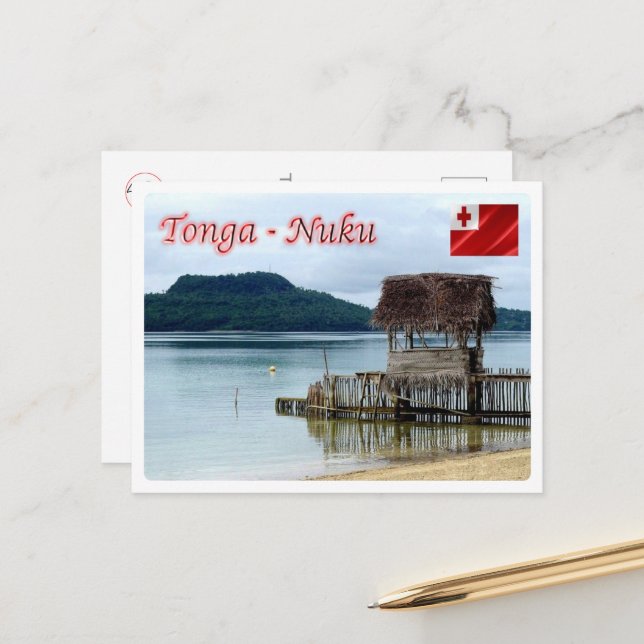 Nuku Island - Vava'u Beach - Tonga - Postcard (Front/Back In Situ)