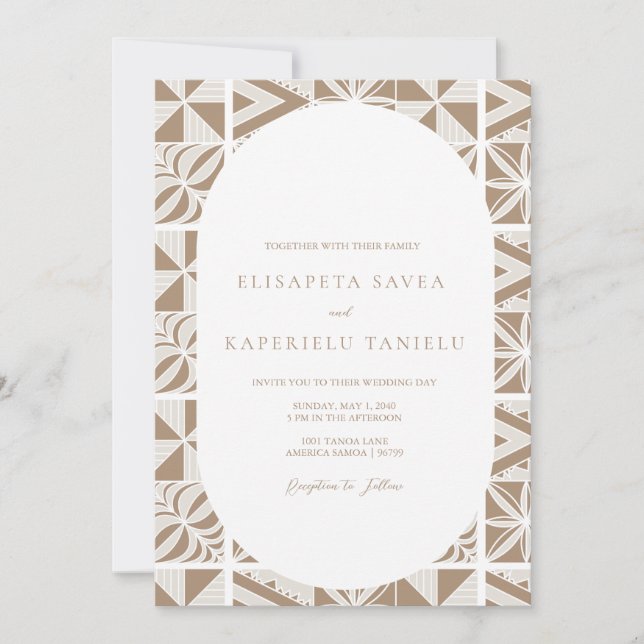 Nuku'alofa Invitation (Front)