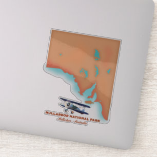 Nullarbor National Park Australia map Sticker