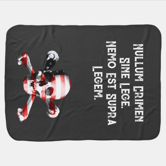 Nullum Crimen Sine Lege, Nemo Est Supra Legem. Baby Blanket (Horizontal)