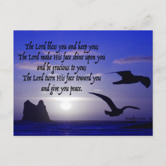 num 6:24-26 on double bird blues postcard