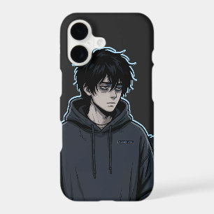 Numb Dark Anime Boy Hoodie Aesthetic Manga iPhone 17 Case