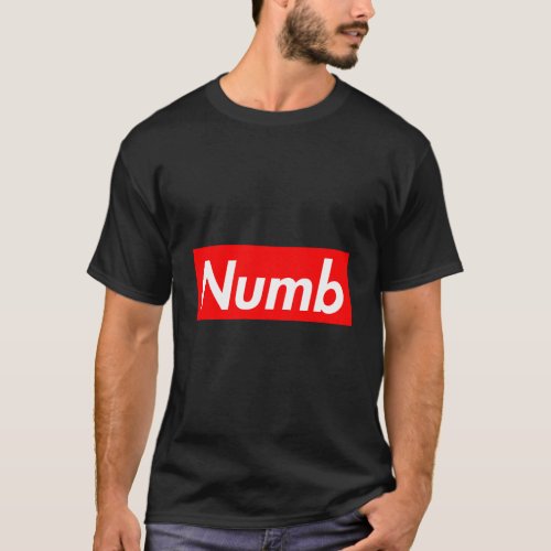 Numb Red Boxlogo Hoodie T_Shirt