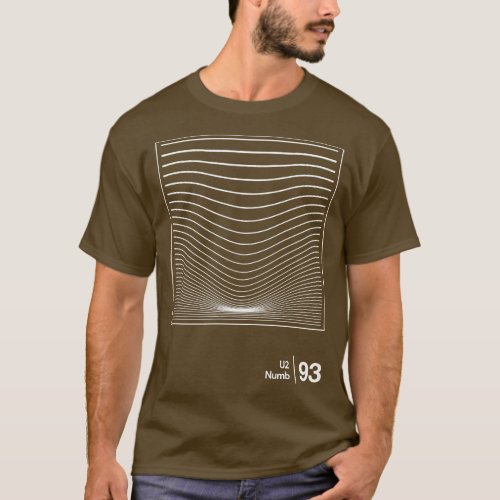 Numb U2 Minimalist Graphic Design Fan Artwork T_Shirt